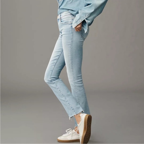 MOTHER The Insider Crop Step Fray in Limited Edition Light Wash size 30 - Picture 3 of 13